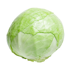 Fototapeta premium Cabbage isolate on a white background. Vegetable, cabbage.