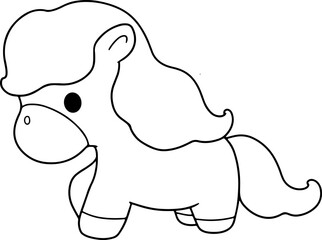 outline horse