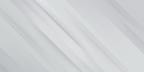 Obraz premium White geometric abstract background overlap layer on bright space with lines effect decoration. Modern graphic design element circle modern