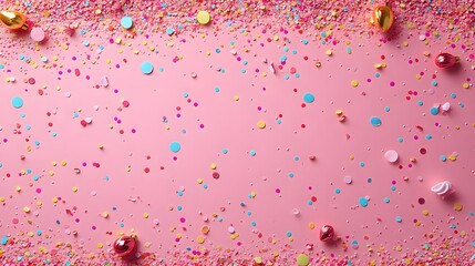 Dynamic Pink Background Showcasing Radiant Confetti Perfect for Celebrating Life's Special Moments
