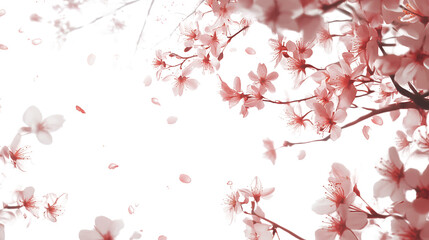 Romantic Cherry Blossom Frame – Elegant Floral Border Design