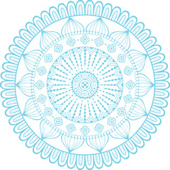 Beautiful flower art and mandala vector design