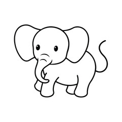 Obraz premium baby elephant cartoon