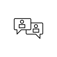 Business Chat line icon