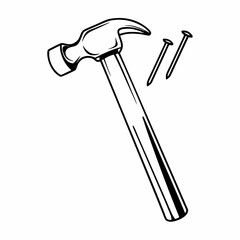 hammer isolated on white
