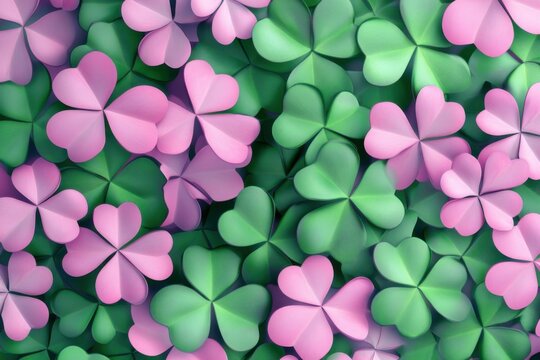 Vibrant clover leaf background for St. Patrick&rsquo;s Day  