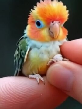 Adorable Baby Parrot | Tiny Feathers, Big Cuteness