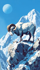 polar bear in the snow