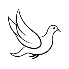 Obraz premium dove of peace vector