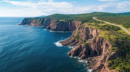 an off-the-beaten-path scenic drive, a remote winding road through dramatic coastal cliffs, an undiscovered paradise for adventure seekers