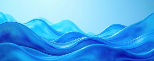 Abstract blue and white wave background texture, fabric, wallpaper