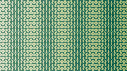 Elegant interlocking circles pattern in teal green, Islamic geometric art,  infinity-like illustration vector