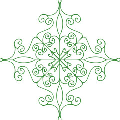 Beautiful flower art and mandala vector design