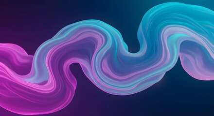 Psychedelic neon fluid waves.