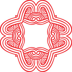 Beautiful flower art and mandala vector design