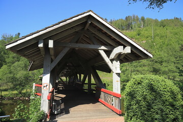 Fußgängerbrücke über die Murg bei Baiersbronn