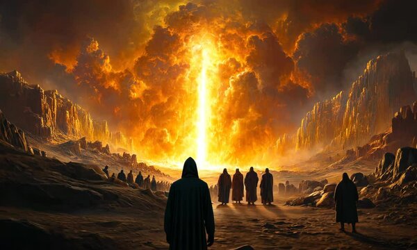 A Towering Pillar of Fire Protected the Israelites on Their Journey to Freedom