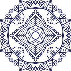 Beautiful flower art and mandala vector design