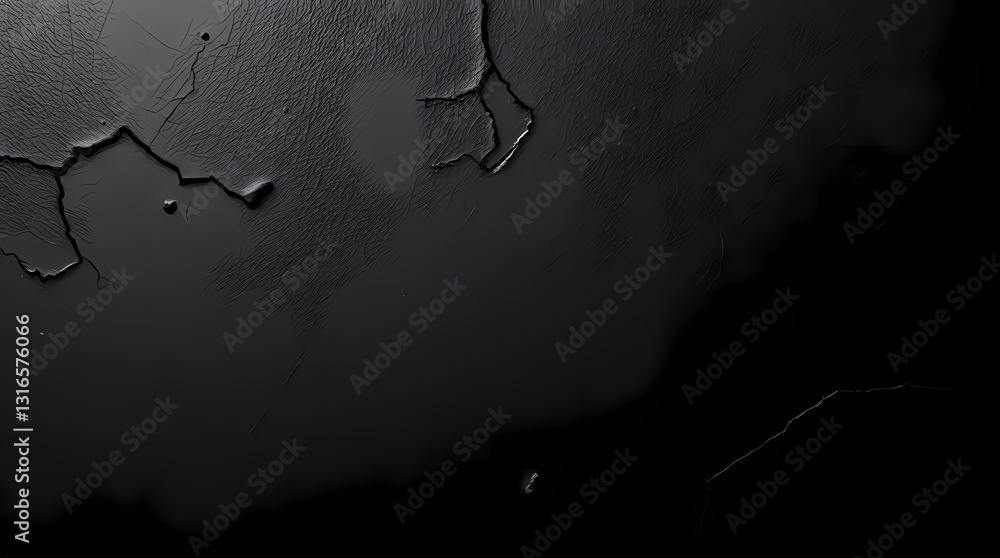 Aufkleber darkness unveiled: a stark and textured image of a weathered wall, its surface marked by deep cracks