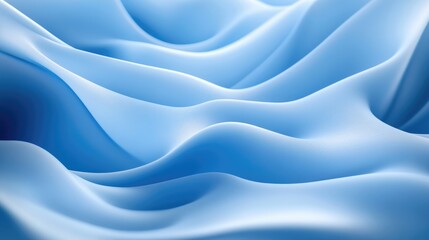 Obraz premium Abstract blue wavy fabric texture with soft smooth surfaces