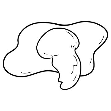 recommend clip art: sunny side egg illustration hand drawn outline vector