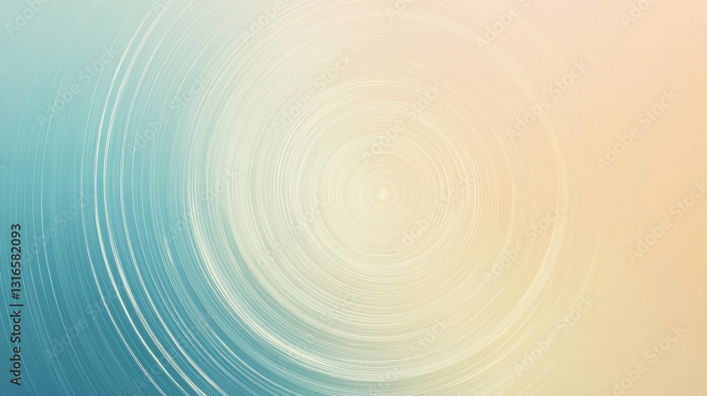 Poster soft, swirling patterns emerge in a blend of light blue and warm beige, creating an abstract represe