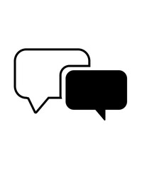 speech bubble icon with sharpness