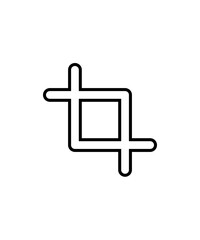 Cropping tool icon 