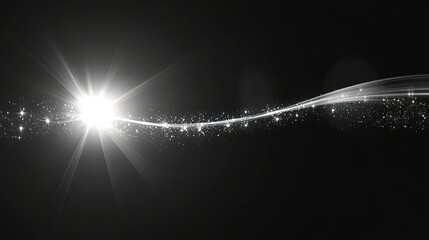 Shine shiny lens spotlight, sunlight spark sun rays, ray twirl vector wave, effect light sparkle line, png glow flare white abstract backdrop, background beam curve. 
