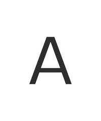 alphabet letter a icon