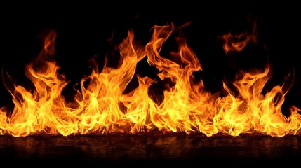 Raging Flames Engulfing the Scene with Powerful and Intense Fiery Blaze   Dramatic Abstract Background with Vibrant Orange Red and Yellow Hues of Scorching Heat and Dangerous Combustion