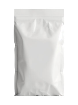 Pet Food Product Blank Paper Bag Package isolated on transparent background PNG
