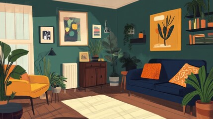 Cozy Living Room Interior Design