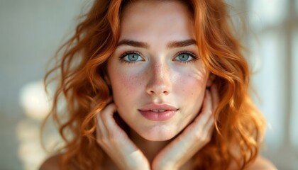 Naklejka premium portrait of a young woman