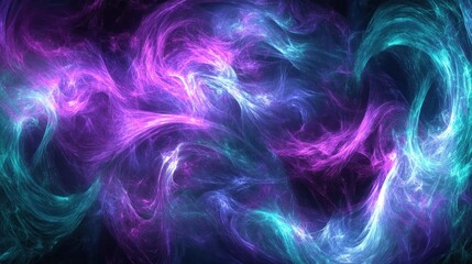 Obraz premium Abstract swirling nebula in vibrant hues