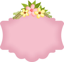 Text Box With Floral