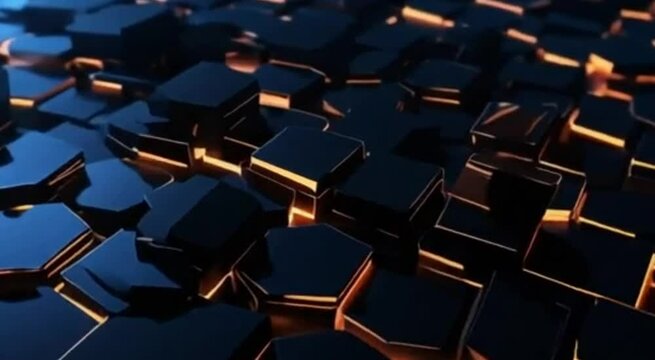 Futuristic 3D Blocks | Abstract Technology & Digital Aesthetics