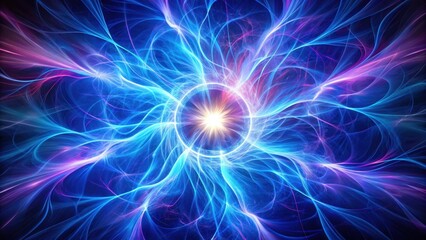 Fototapeta premium Radiant Energy Burst A Celestial Ring of Light and Vibrant Plasma Streams