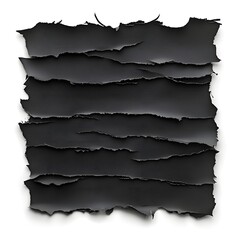 Torn Black Paper Abstract