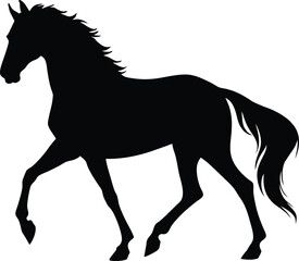 Obraz premium horse, icon, black, silhouette, vector, illustration, design, isolated, logo, animal, symbol, nature, graphic, farm, mustang, wild, mammal, sport, stallion, white, equestrian, speed, race, head,