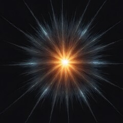 energy power explosion effect isolated on a black background