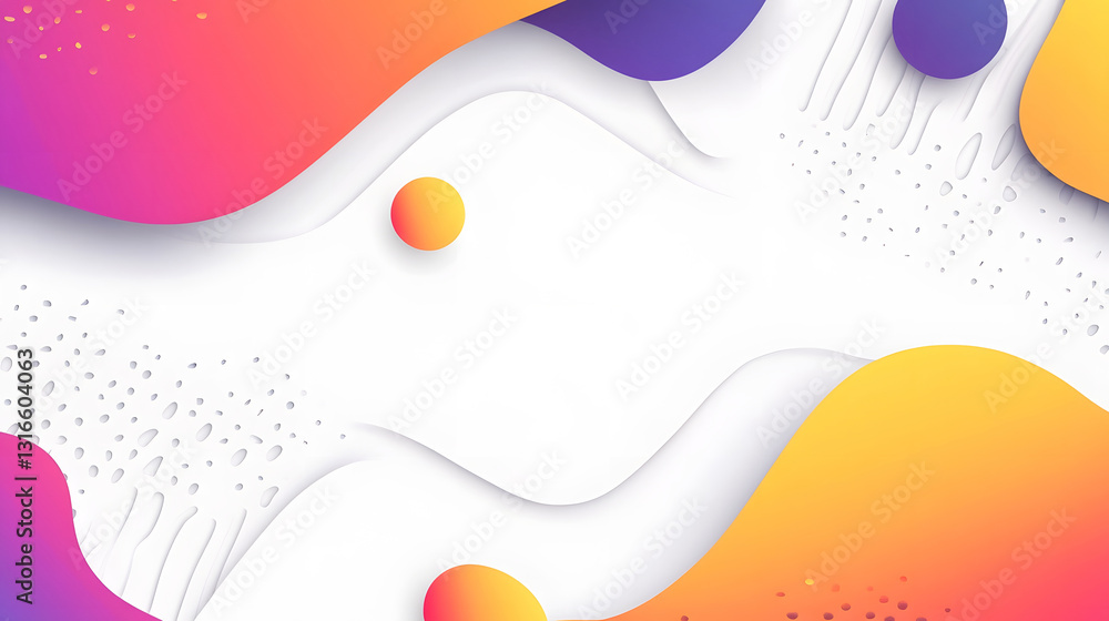 Poster Vibrant Fluid Abstract Shapes with Swirling Gradient Patterns for Digital Art and Design