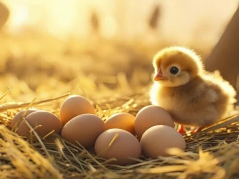 Adorable Baby Chick & Eggs | A New Life Begins
