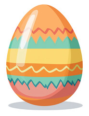 isolate of illustrator easter egg without background