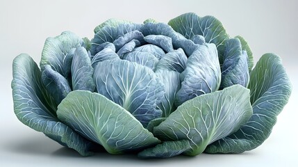 Obraz premium Vibrant Green Cabbage Floral Arrangement in Close up Shot