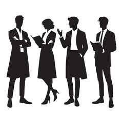 Passionate Professor silhouette, sparking curiosity and discovery - Professor illustration - Minimalist Professor vector - Profession silhouette
