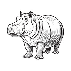 Hippopotamus Vector 