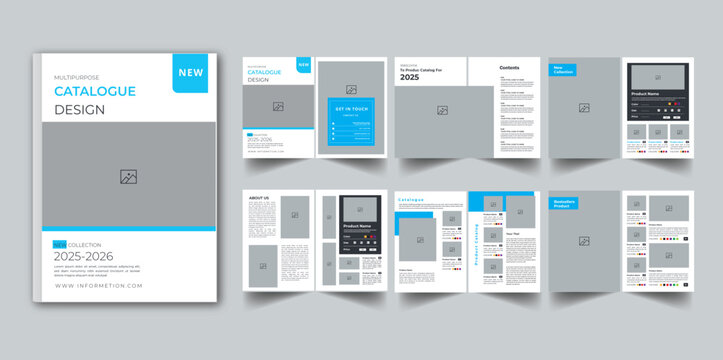 Product Catalogue & modern a4 product catalog design template, Minimalist product brochure template design