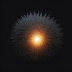 Fototapeta premium energy power explosion effect isolated on a black background
