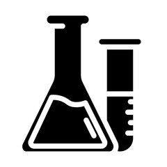 laboratory bottle solid icon